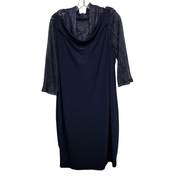 Connected Apparel Plus 14W Dress Jacket 1 Piece Metallic Evening Plus Dressy - Picture 13 of 14